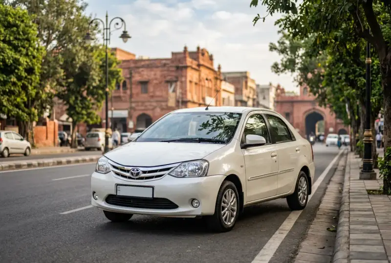 Toyota Etios available for rent in Amritsar